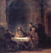 REMBRANDT Harmenszoon van Rijn The Risen Christ at Emmaus France oil painting artist